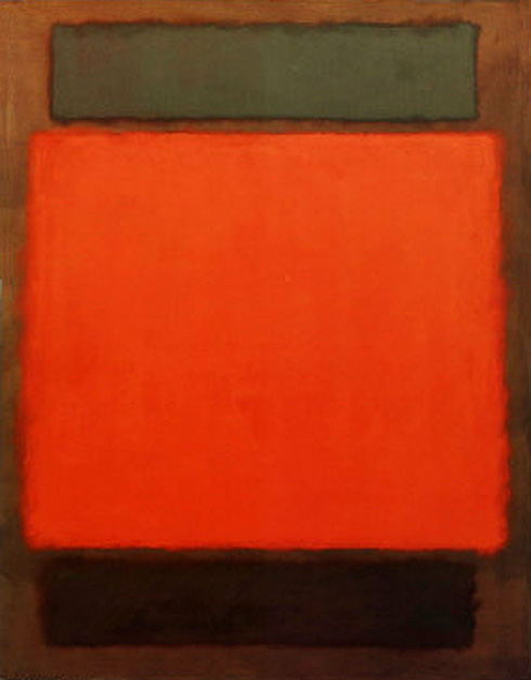 Orange Brown painting - Mark Rothko Orange Brown art painting